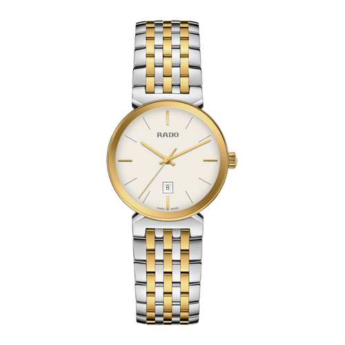 Rado Florence Classic Diamond White Dial 2 tones YG PVD Quartz 30mm