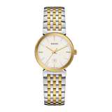 Rado Florence Classic Diamond White Dial 2 tones YG PVD Quartz 30mm