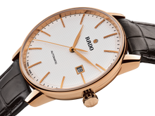 Load image into Gallery viewer, Coupole Automatic White Dial RG PVD on leather strap -41mm
