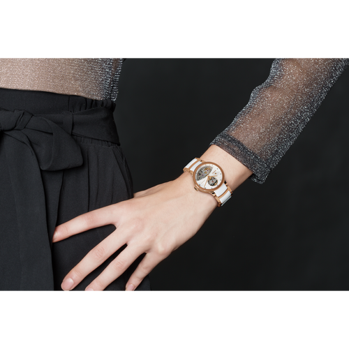Rado Centrix Automatic Open Heart White Ceramic with RG PVD