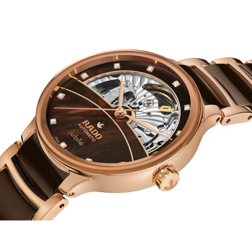 Rado Centrix Diamond Ceramic Open Heart RG PVD Automatic 35mm