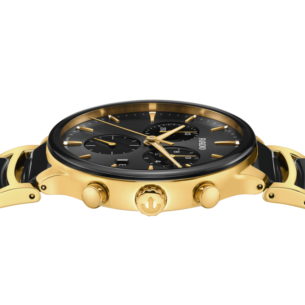 Rado Centrix Chronograph Gold PVD Quartz 41mm
