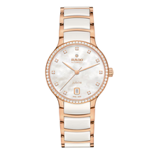 Load image into Gallery viewer, Rado Centrix Diamond Bezel White Ceramic RG PVD Automatic 35mm