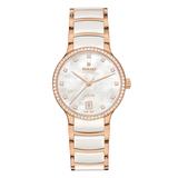 Rado Centrix Diamond Bezel White Ceramic RG PVD Automatic 35mm