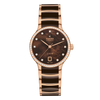 Rado Centrix Diamond Bezel Brown Ceramic RG PVD Automatic 35mm