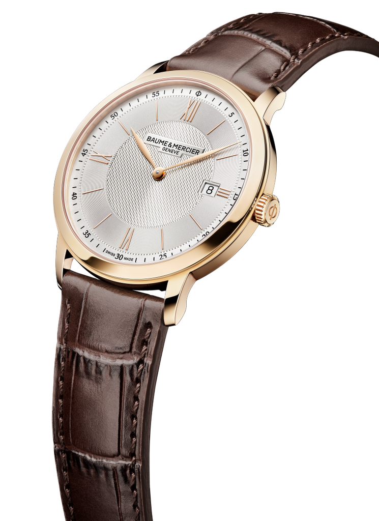 Baume & Mercier Classima 10857 -40mm RG PVD quartz on leather