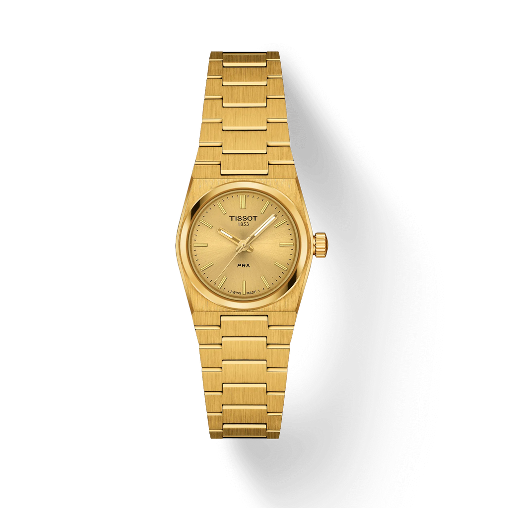 TISSOT PRX QUARTZ GOLD PVD 25MM