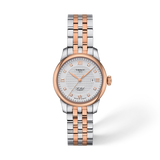 TISSOT LE LOCLE AUTOMATIC LADY -29mm 2 TONES RG DIAMOND DIAL ON BRACELET