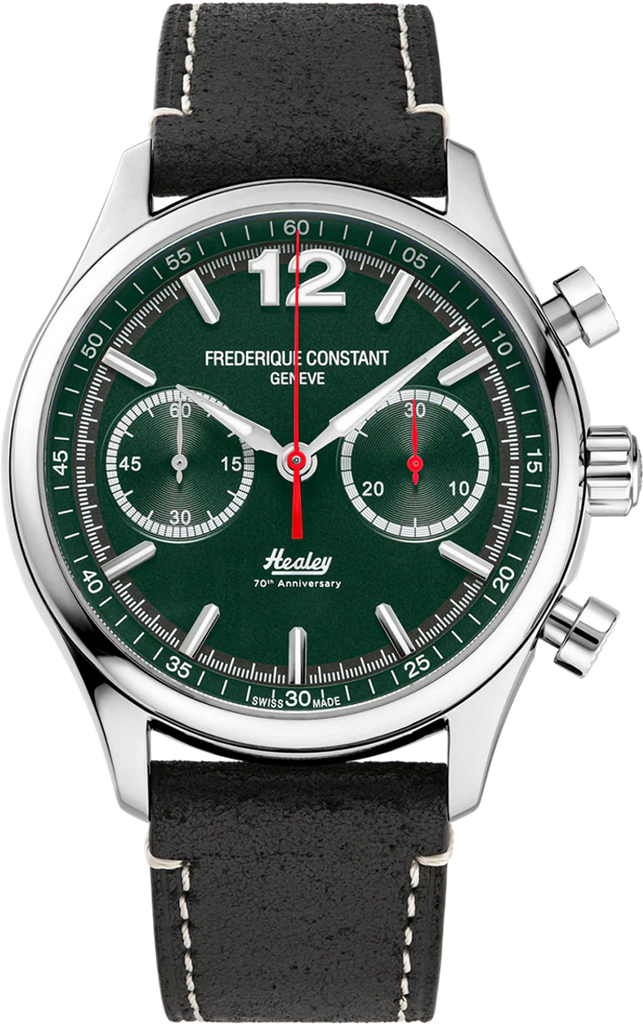 FREDERIQUE CONSTANT VINTAGE RALLY HEALEY AUTOMATIC CHRONOGRAPH GREEN DIAL