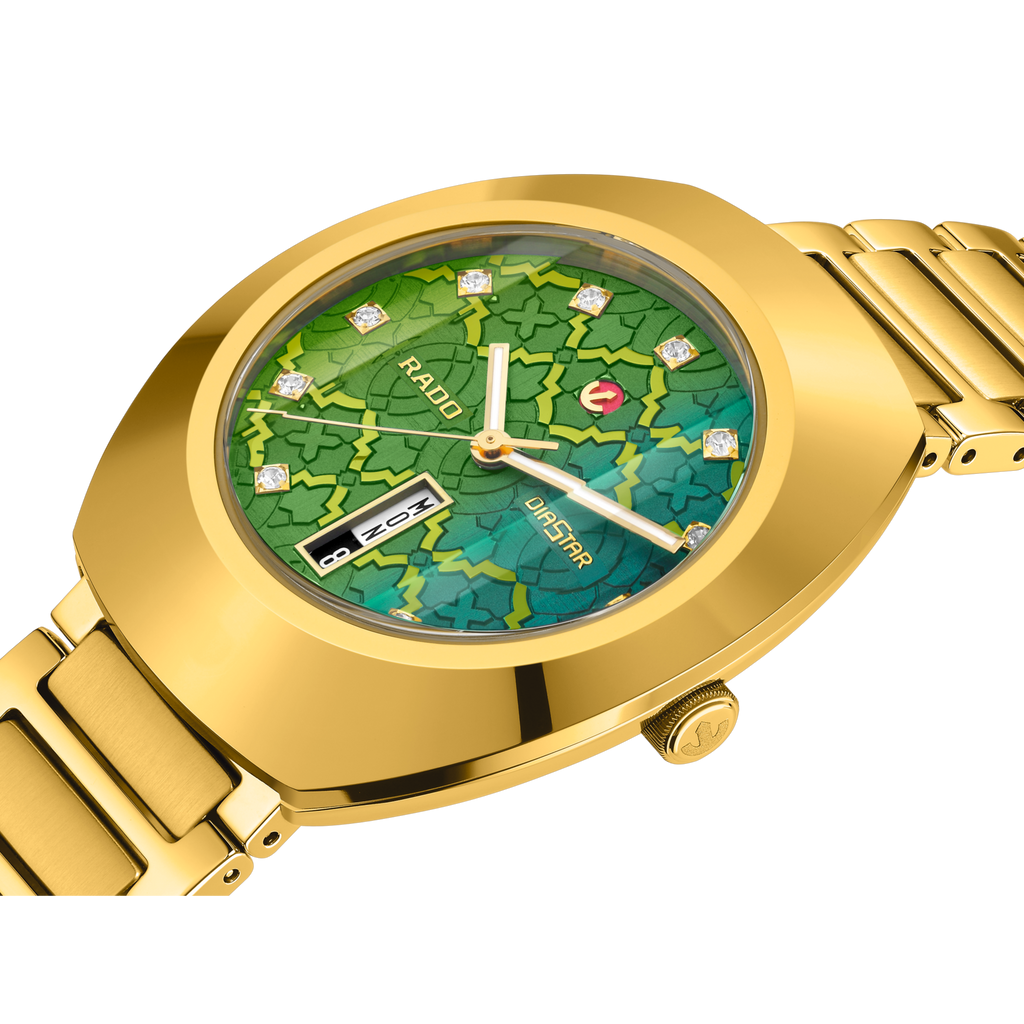 Rado DiaStar Original Automatic Green Dial YG PVD 38mm