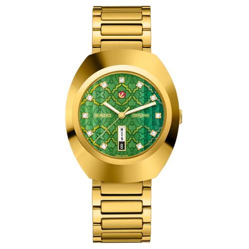 Rado DiaStar Original Automatic Green Dial YG PVD 38mm
