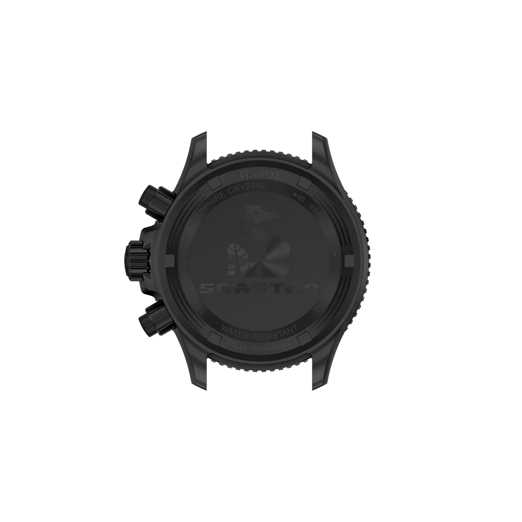 TISSOT SEASTAR 1000 38mm CHRONOGRAPH QUARTZ FULL BLACK PVD