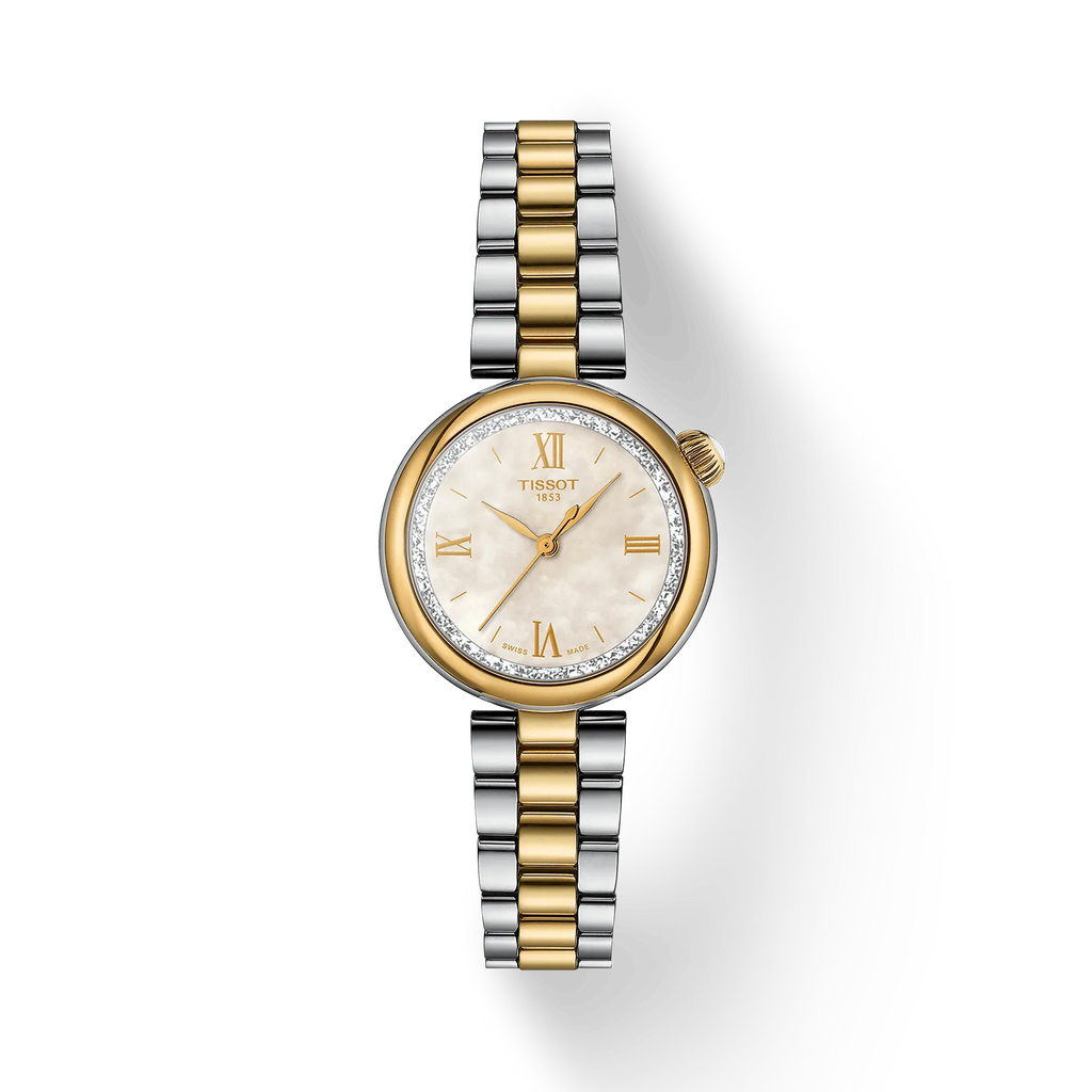 TISSOT DESIR 2 TONES YG PVD MOP 28mm