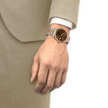 Load image into Gallery viewer, TISSOT BALLADE BROWN DIAL QUARTZ 2 TONES RG 40mm