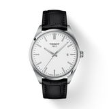 TISSOT PR 100 40MM WHITE DIAL ON LEATHER