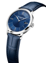 Load image into Gallery viewer, Baume &amp; Mercier Classima 10878 - 40mm Quartz Blue dial on black leather