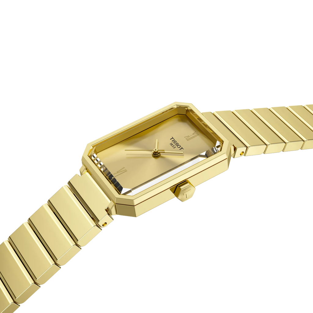 Tissot SRV Gold Dial 30 x 21.8mm YG PVD