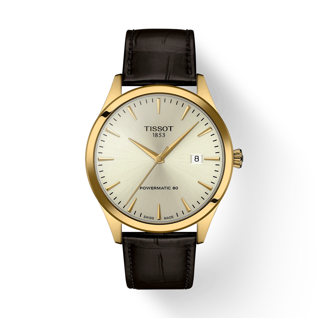 Tissot Classic Dream 40mm Automatic YG PVD on leather