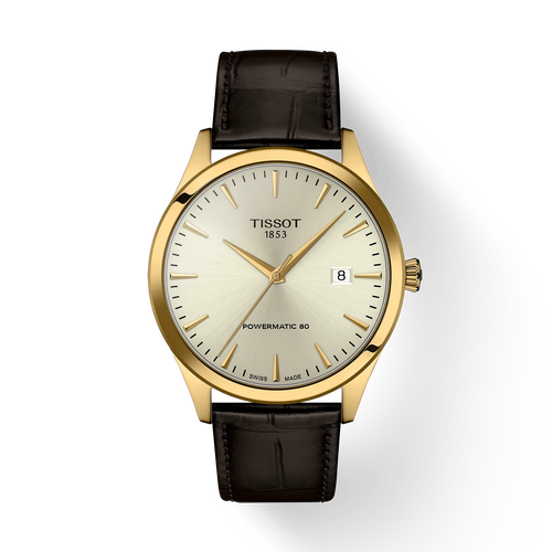 Tissot Classic Dream 40mm Automatic YG PVD on leather