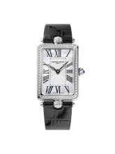 Load image into Gallery viewer, CLASSICS ART DECO CARREE SILVER DIAL FULL DIAMOND BEZEL