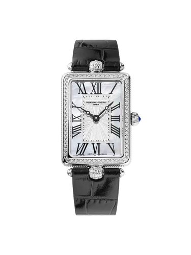 CLASSICS ART DECO CARREE SILVER DIAL FULL DIAMOND BEZEL