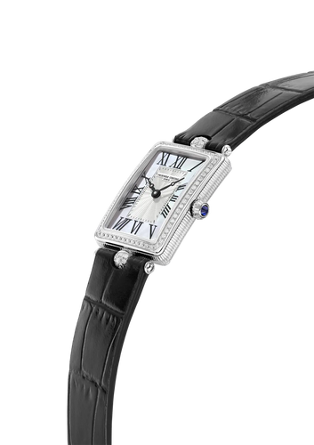 CLASSICS ART DECO CARREE SILVER DIAL FULL DIAMOND BEZEL