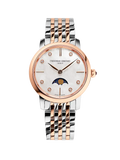 FREDERIQUE CONSTANT SLIMLINE LADIES MOONPHASE QUARTZ ON 2 TONES RG BRACELET