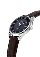Load image into Gallery viewer, FREDERIQUE CONSTANT CLASSICS QUARTZ DATE BLUE ON LEATHER 40mm
