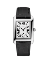 Load image into Gallery viewer, FREDERIQUE CONSTANT CLASSICS CARREE SMALL SEC RECTANGULAR QUARTZ ON BLACK LEATHER