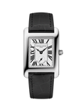 FREDERIQUE CONSTANT CLASSICS CARREE SMALL SEC RECTANGULAR QUARTZ ON BLACK LEATHER