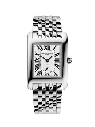 FREDERIQUE CONSTANT CLASSICS CARREE SMALL SEC RECTANGULAR QUARTZ ON BRACELET