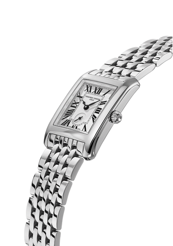 FREDERIQUE CONSTANT CLASSICS CARREE SMALL SEC RECTANGULAR QUARTZ ON BRACELET