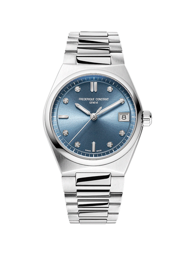 Ladies Highlife Sunray Blue Dial with Diamonds Watch