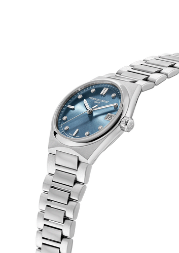 Ladies Highlife Sunray Blue Dial with Diamonds Watch
