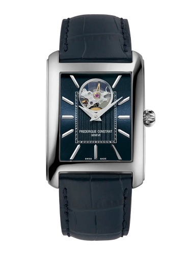 FREDERIQUE CONSTANT CLASSICS CARREE RECTANGULAR HEART BEAT BLUE AUTOMATIC