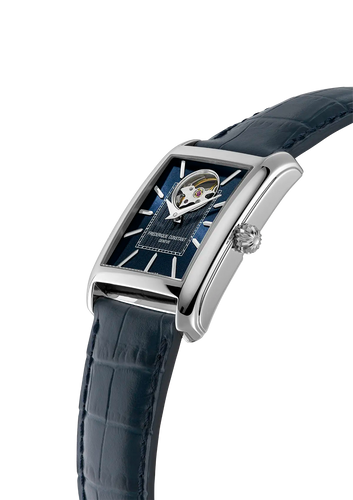 FREDERIQUE CONSTANT CLASSICS CARREE RECTANGULAR HEART BEAT BLUE AUTOMATIC