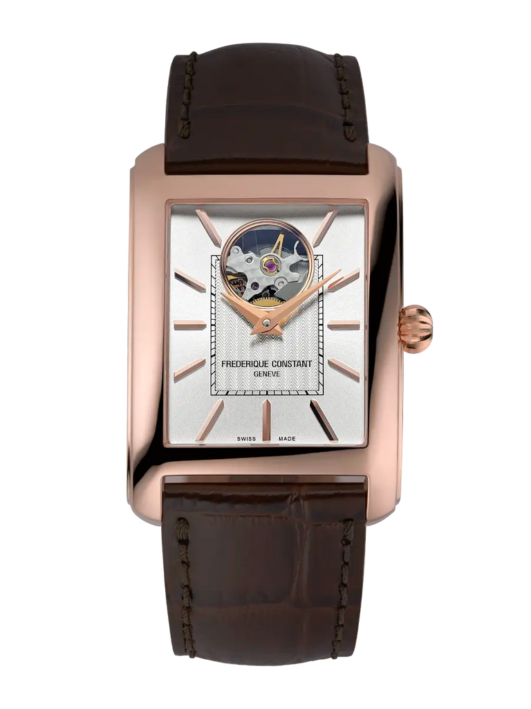 FREDERIQUE CONSTANT CLASSICS CARREE RECTANGULAR RG HEART BEAT AUTOMATIC