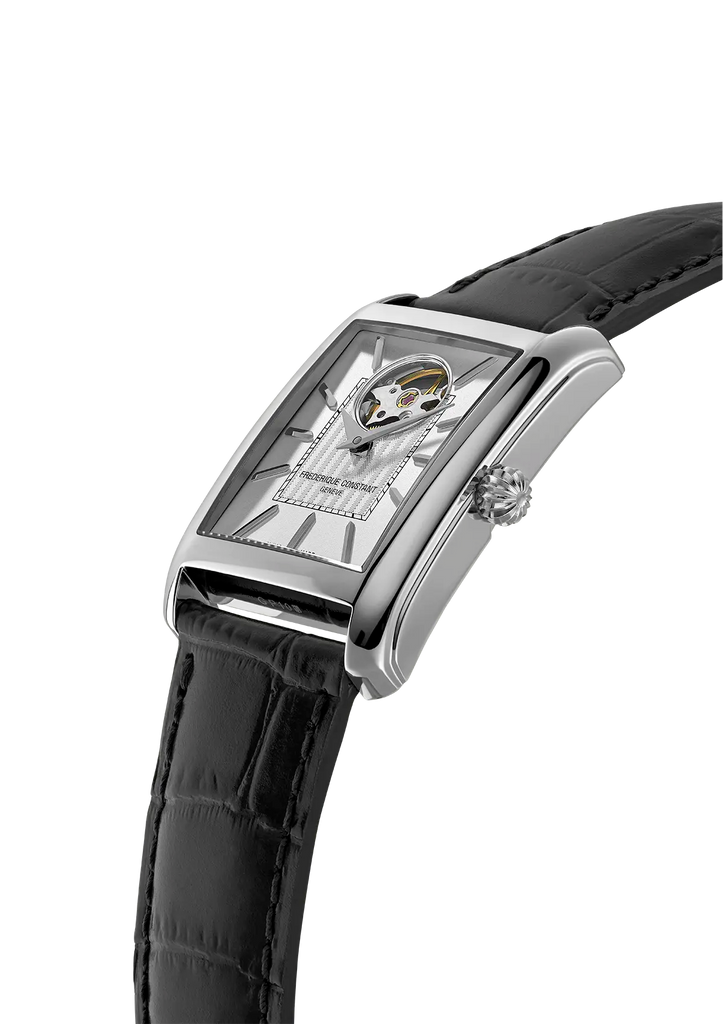 FREDERIQUE CONSTANT CLASSICS CARREE RECTANGULAR HEART BEAT WHITE AUTOMATIC