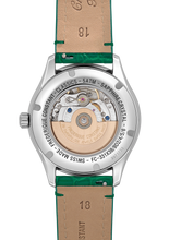 Load image into Gallery viewer, FREDERIQUE CONSTANT CLASSICS ELEGANCE LUNA FULL DIAMOND MOONPHASE ON GREEN LEATHER STRAP