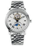 CLASSICS HEART BEAT MOONPHASE DATE SILVER DIAL ON BRACELET