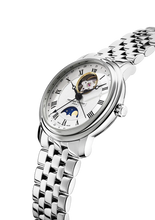 Load image into Gallery viewer, CLASSICS HEART BEAT MOONPHASE DATE SILVER DIAL ON BRACELET