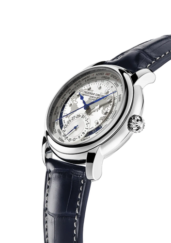 FREDERIQUE CONSTANT CLASSICS WORLDTIMER MANUFACTURE WHITE