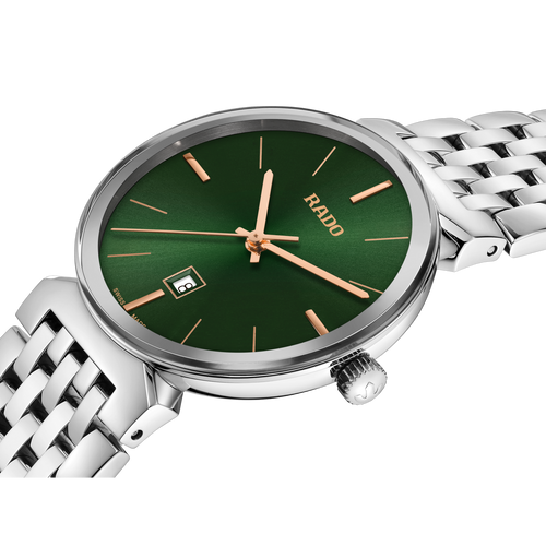Rado Florence Classic Diamond Steel Quartz 30mm Green Dial
