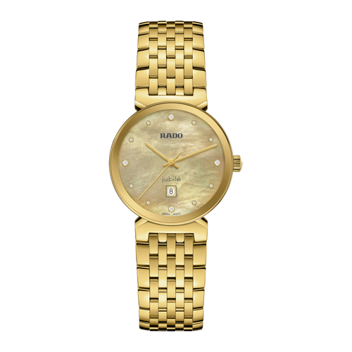 Rado Florence Classic 4 Diamond Gold MOP YG PVD Quartz 30mm