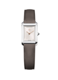 Baume & Mercier Hampton White Dial quartz on leather -10859 28mm x 17.75mm