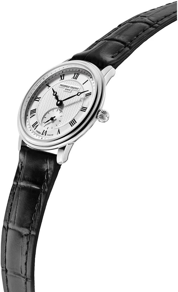 Frederique Constant Classics Slimline Quartz Silver Dial on Leather