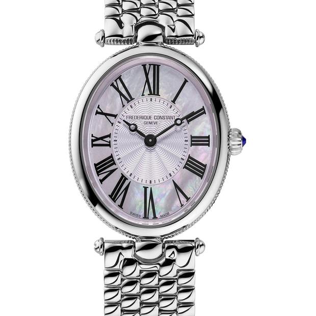 FREDERIQUE CONSTANT CLASSICS ART DECO OVAL WHITE DIAL ON BRACELET
