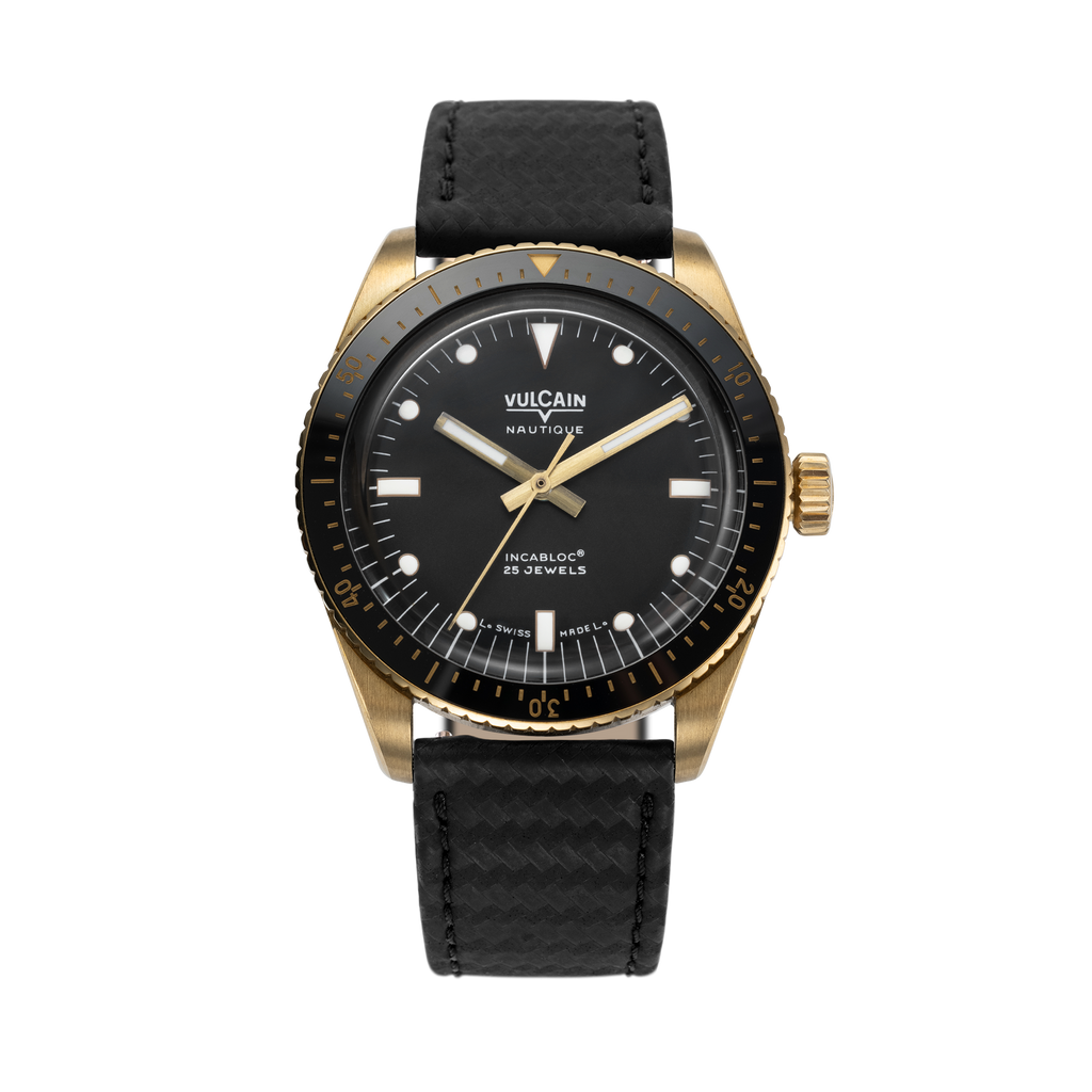 Skindiver Nautique - Bronze & Black with Black Carbon Leather Strap