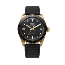 Load image into Gallery viewer, Skindiver Nautique - Bronze &amp; Black with Black Carbon Leather Strap