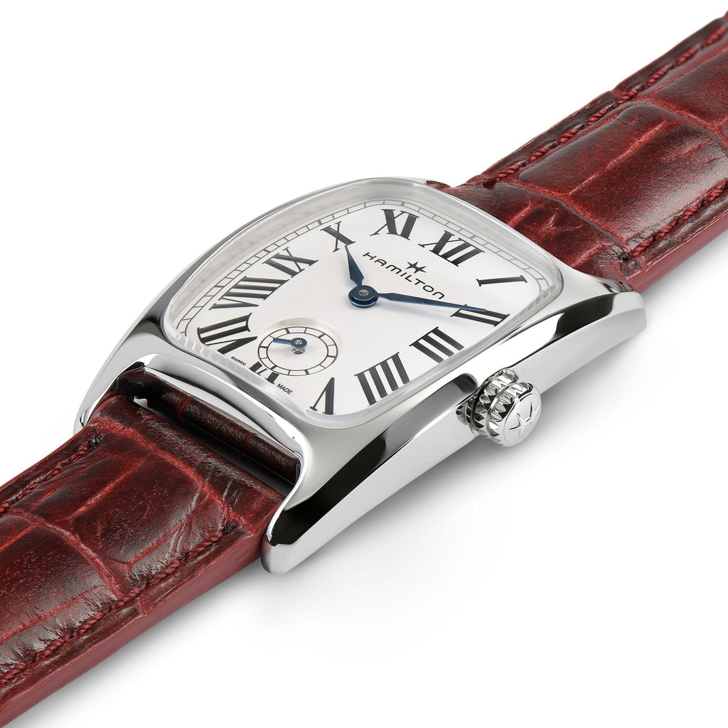 Hamilton American Classic Boulton Small Second Quartz M White Dial Brown Leather